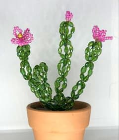 ビーズフェイクグリーン　観葉植物　インテリア　アートフラワーのサムネイル