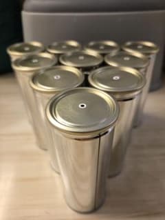 金属製 空き缶 10個セットのサムネイル