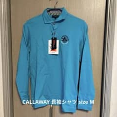 Callaway（キャロウェイ）長袖ポロシャツ M 青のサムネイル