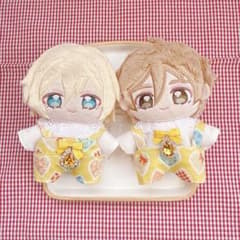 いつぬいサイズ☆イエロー×ハート柄♡4点set☆あんスタぬい服 - メルカリ