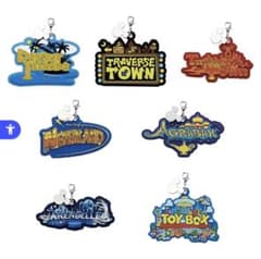 一番くじ　キングダムハーツ　F賞 ワールドロゴラバーチャーム　全７種　コンプ！のサムネイル
