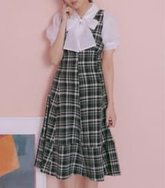 【新品未使用】An MILLE アンミール　ツイードジャンスカのサムネイル