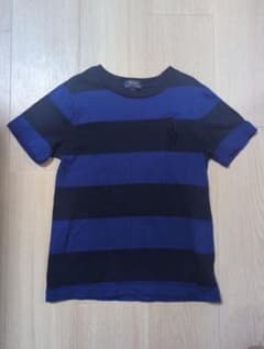 POLO RALPH LAUREN Tシャツ サイズ6 青黒ストライプのサムネイル