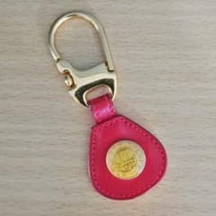 HOUSE OF FLORENCE キーホルダー イタリアンレザー 赤のサムネイル