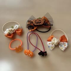 ハロウィン ヘアゴム 5点セット