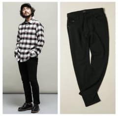 美品★ナノユニバース Lee別 ブラック Mサイズ★スウェットパンツ美シルエットのサムネイル