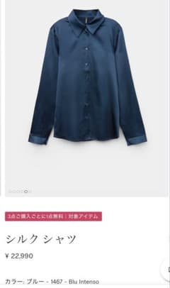 定価22990円 インティミッシミ シルク100％ シャツ 大草直子さん愛用 S 