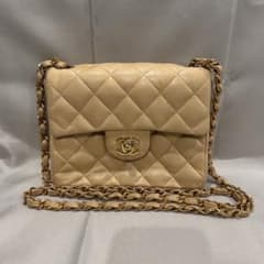 CHANEL シャネル ミニマトラッセ チェーンショルダーバッグ ターン