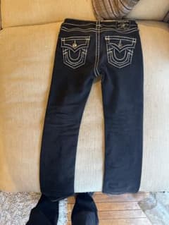True Religion ブラック デニムパンツ 28 swag 格安のサムネイル