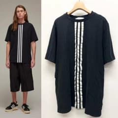 Y-3 ワイスリー ストライプ Tシャツ アディダス ヨウジヤマモト Tee