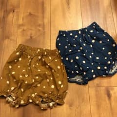 ショートパンツ かぼちゃパンツ　2枚のサムネイル