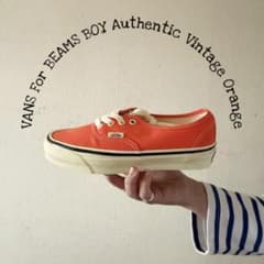 専用VANS×BEAMS BOY Authentic VintageOrange - メルカリ