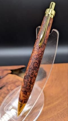 681超極上 ホンジュラスローズウッド 瘤杢 木軸シャーペン ボールペン