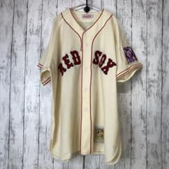 90sミッチェル&ネス レッドソックス　ウール ユニフォーム USA製　3XL 90sミッチェル&ネス レッドソックス ウール ユニフォーム USA製 3XL