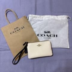 新品、未使用　COACH コーチ　レザー ポーチのサムネイル