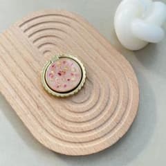 スマホリング　ピンク　ゴールドのサムネイル