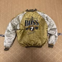 SUNTORY BOSS ボスジャン MA-1 リバーシブル 非売品 金ゴールド - メルカリ
