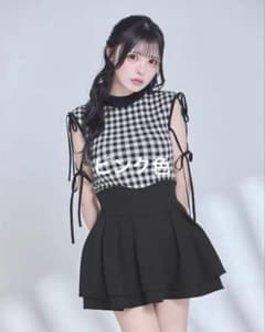 ミシェルマカロン リボンドロストニットトップスピンクのサムネイル