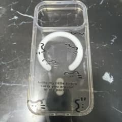 猫デザイン iPhone17Proケース MagSafe対応 クリアのサムネイル