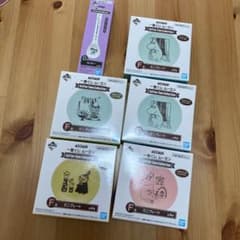 신품 미사용 이치 반 쿠지 무민 미니 플레이트와 칼 붙이 세트