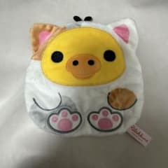Rilakkuma 리락쿠마 한가로이 고양이 솜털 파우치 키이로이트리