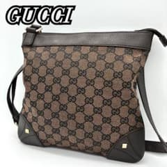 GUCCI グッチ ショルダーバッグ グッチシマ スタッズ ブラウン