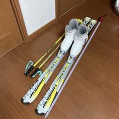 子供用 スキー板126cm ブーツ21-22cm ストックセット - メルカリ