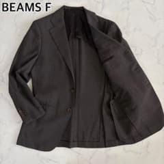 美品】BEAMS F ホップサックジャケット テーラード ウール ブラウン M