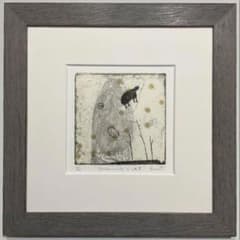 オバタクミ 版画 額装 絵画 エッチング 額縁 インテリア アート 小品 美術品 オバタクミ 版画 エッチング 銅版画 絵画 アート インテリア 額縁 額装