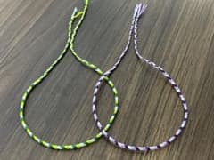 ハンドメイド ミサンガ アンクレット 2本セットのサムネイル