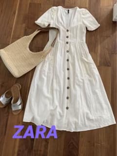ZARA ワンピース　白のサムネイル