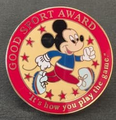 ☆レア！レトロ☆WDW☆GOOD SPORTS AWARD☆ミッキーマウスピン