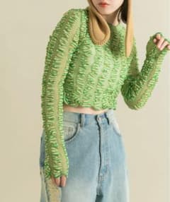 【KBF】シャーリングコンパクトニットのサムネイル