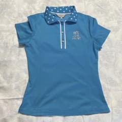 【LANVIN SPORTS 】ゴルフ用半袖シャツ　サイズ38 Mのサムネイル