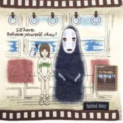 [Brand New] Spirited Away Film No-Face Towel Handkerchief Studio Ghibli
