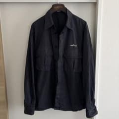 04SS】STONE ISLAND ポールハーヴェイ期 ミリタリーシャツ 黒M - メルカリ