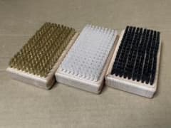 ハンドブラシ ブロンズ・馬毛・ナイロン 3点セット - メルカリ