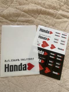 HONDAハートクリアファイル+ステッカーのサムネイル