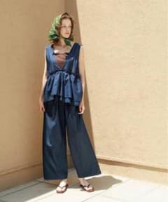 URBAN RESEARCHペプラムフリルアソートオールインワンデニムサロペットのサムネイル