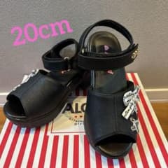 ALGY ブラック サンダル リボン付き 20cmのサムネイル