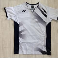 YONEX テニスウェア Tシャツ ホワイト ブラック Mサイズのサムネイル