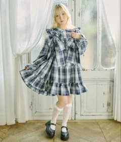 クティールとレトロ アソートティアードリボンミニワンピース ビスチェ ブルー - 4