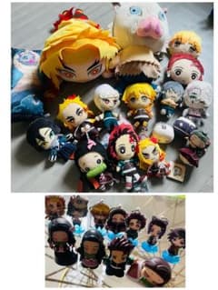 鬼滅の刃　ぬいぐるみ　バック　マスコット　ペンケース　新品　匿名発送 鬼滅の刃 ぬいぐるみ マスコット パスケース14体セット - メルカリ