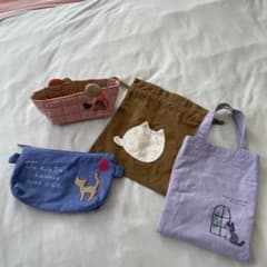 히코우센카라의 심플 고양이 씨의 가방 세트