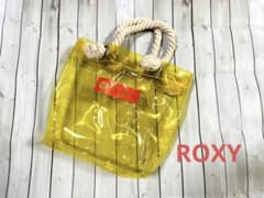 【未使用】ROXY★ロキシー★ビニールトートバッグ★イエローのサムネイル