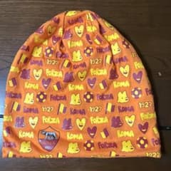 【未使用に近い】ASローマ ビーニー オレンジ（タグ切除あり）のサムネイル
