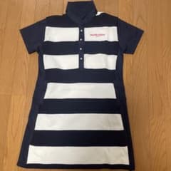 ゴルフウェアレディースmarie claire ストライプ ポロワンピースのサムネイル