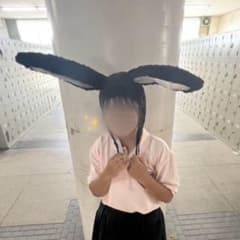 うさぎ 耳付き ファー帽子 コスプレのサムネイル