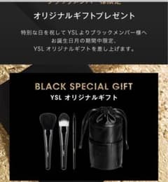 イヴサンローラン　プレミアムブラシポーチ　ブラシセットのサムネイル