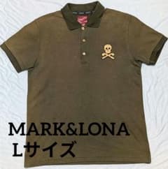 MARK&LONA ポロシャツ カーキ スカル刺繍 Lサイズ - メルカリ